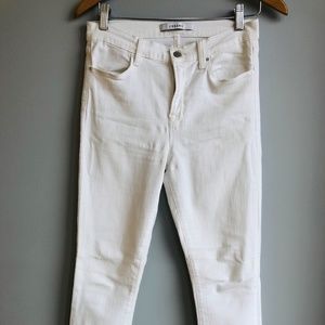 J Brand White Jeans - High Rise Skinny